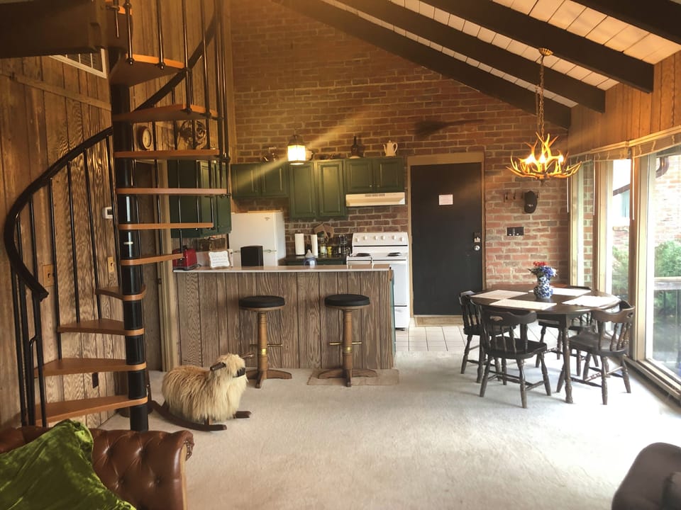 Kitchen and dining view
