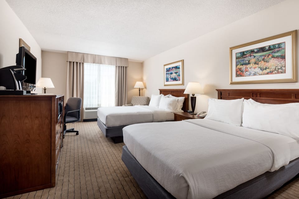 Standard Room, 2 Double Beds | In-room safe, iron/ironing board, free WiFi