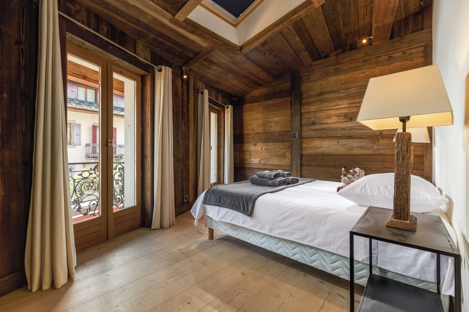 Master bedroom with balcony access
