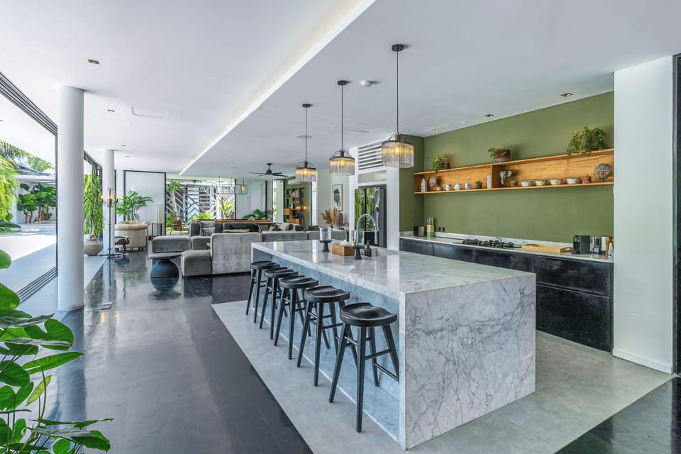 Luxury Villa, 6 Bedrooms | Private kitchen | Full-size fridge, microwave, stovetop, cookware/dishes/utensils