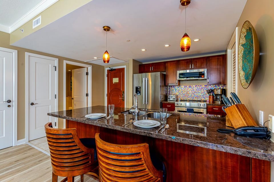 Breakfast bar for buffet style dining