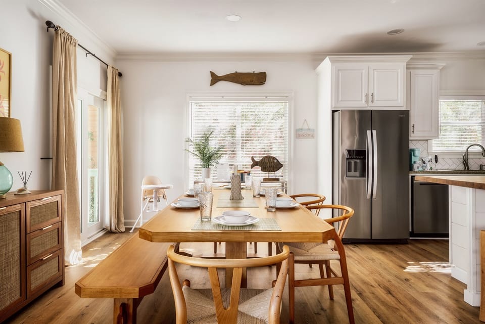 Gather around the table for shared meals and easy coastal living.