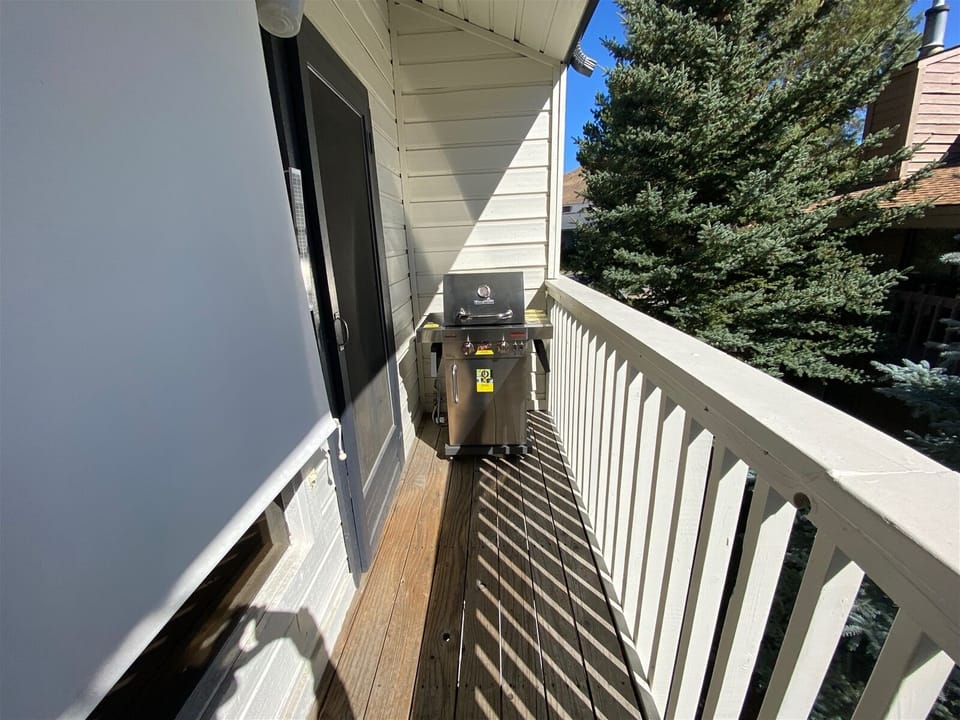 Deck with BBQ and lovely views!