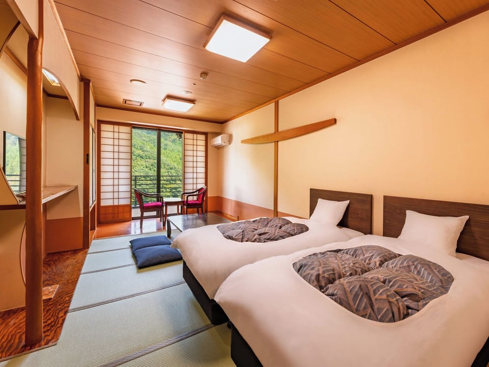Japanese Room 10Tatami with 2 Beds, Non Smoking (With private bathroom) | Down comforters, in-room safe, iron/ironing board (on request)