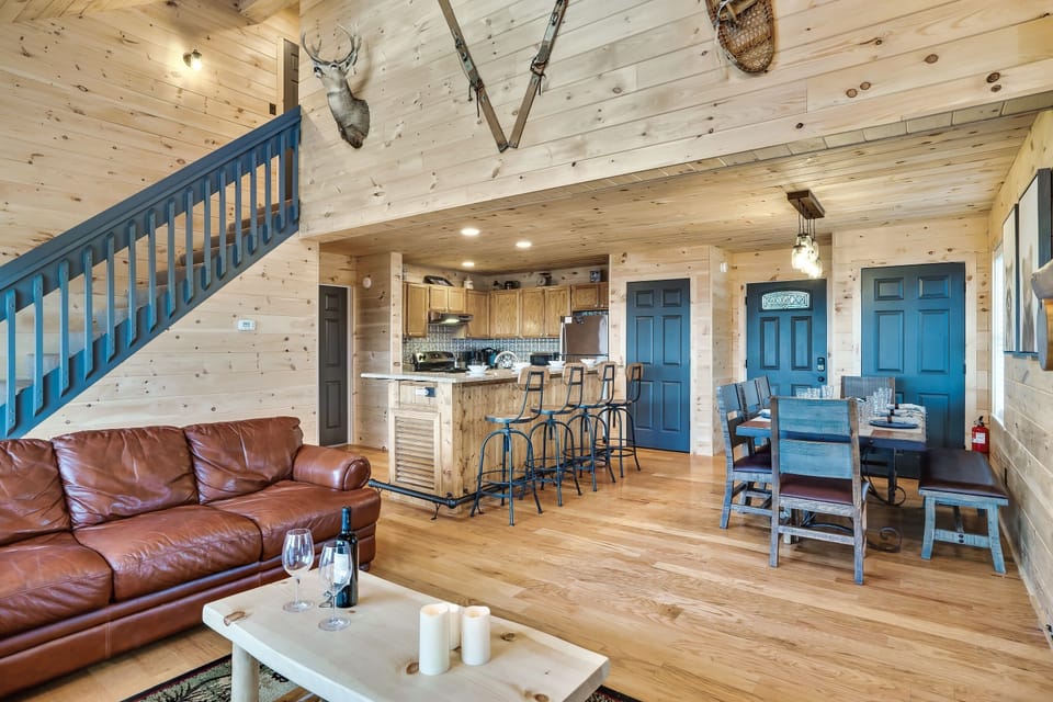 Living room opens to kitchen and dining area making it perfect for entertaining!
