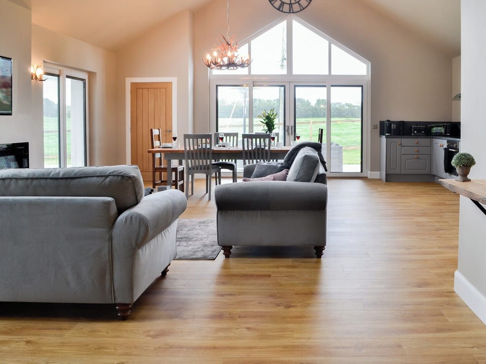 Open plan living space | The Byre - Farm Holidays, Castle Douglas