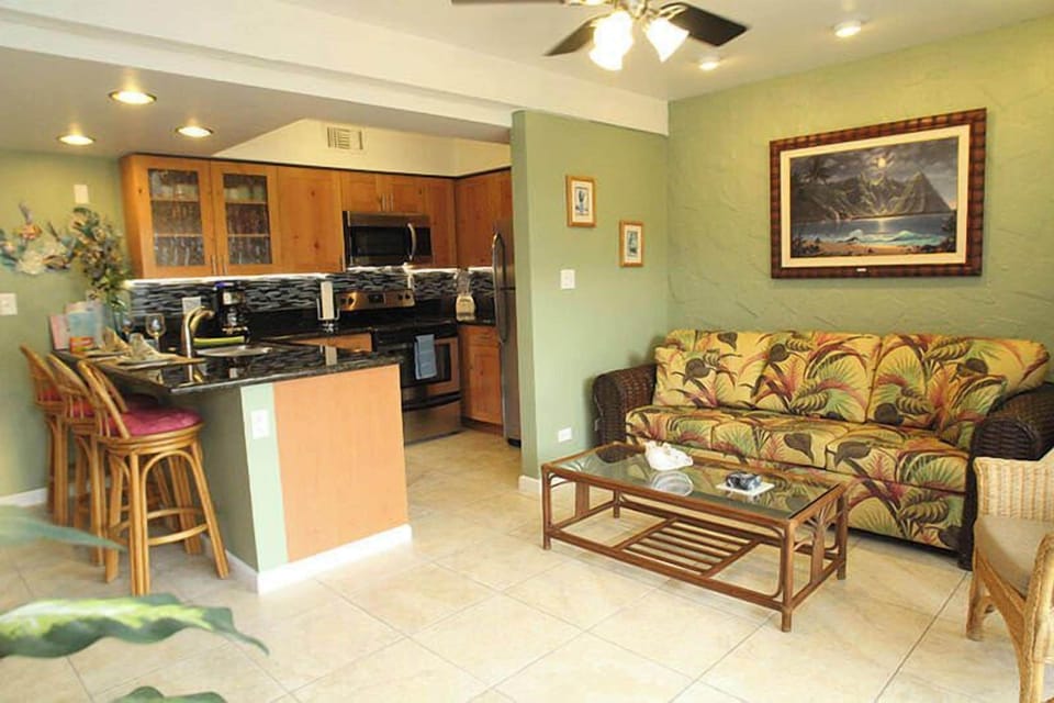 Condo, 1 King Bed with Sofa bed, Balcony, Partial Ocean View (Casa De Emdeko #203) | Living area | TV