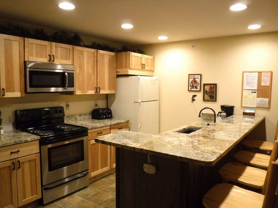 Remodeled kitchen.