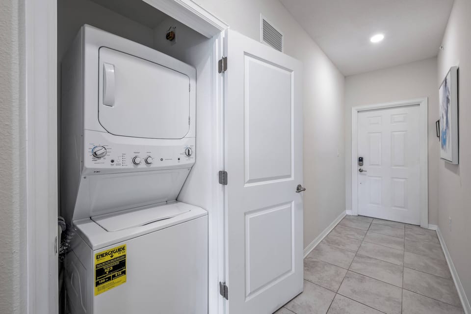 Laundry room with washer and dryer