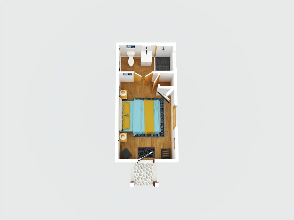 Tiny cabin just 50' behind main cabin (Full bedroom & full bath)