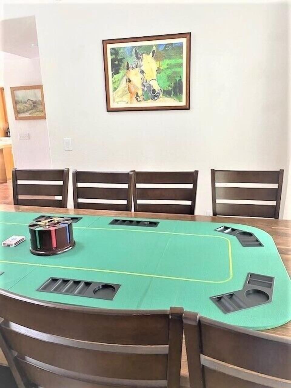 Poker set up.