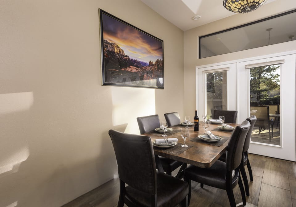 Copper dining table