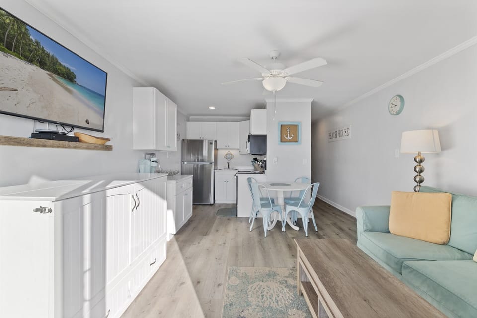 View looking into the Unit from the Ocean Front Balcony