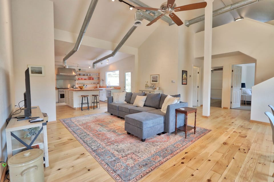 Modern living area with an industrial feel