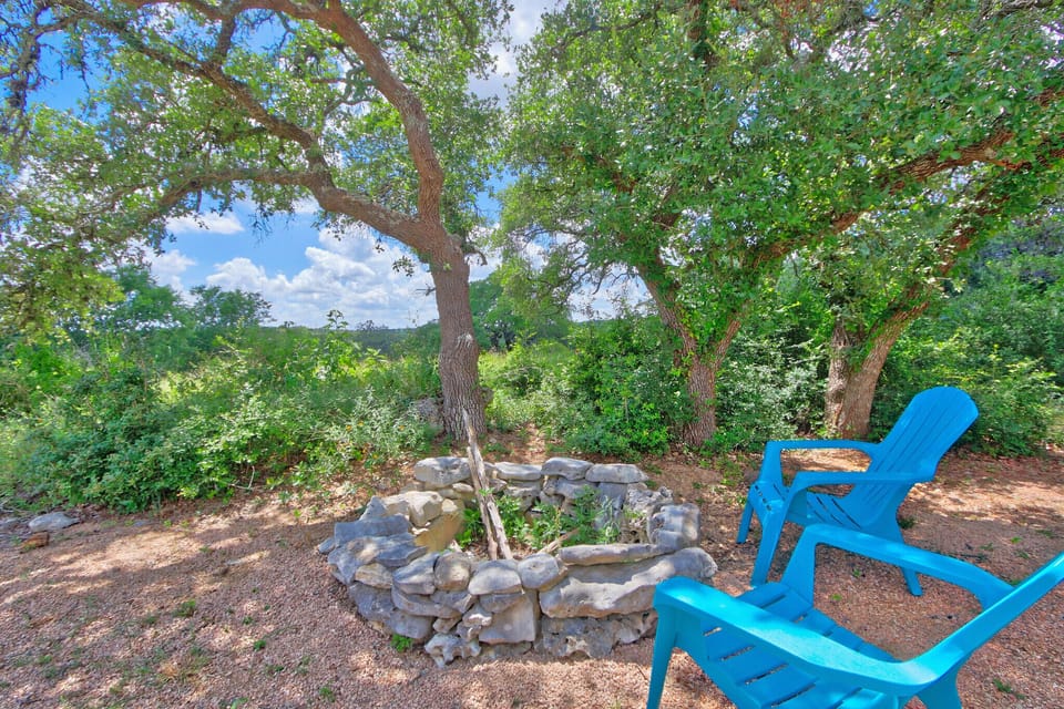 Enjoy a serene hill country view