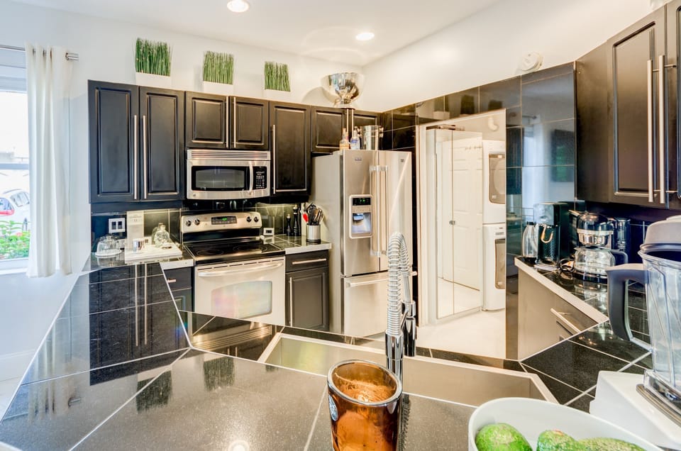 Experience kitchen perfection with our fully equipped space.