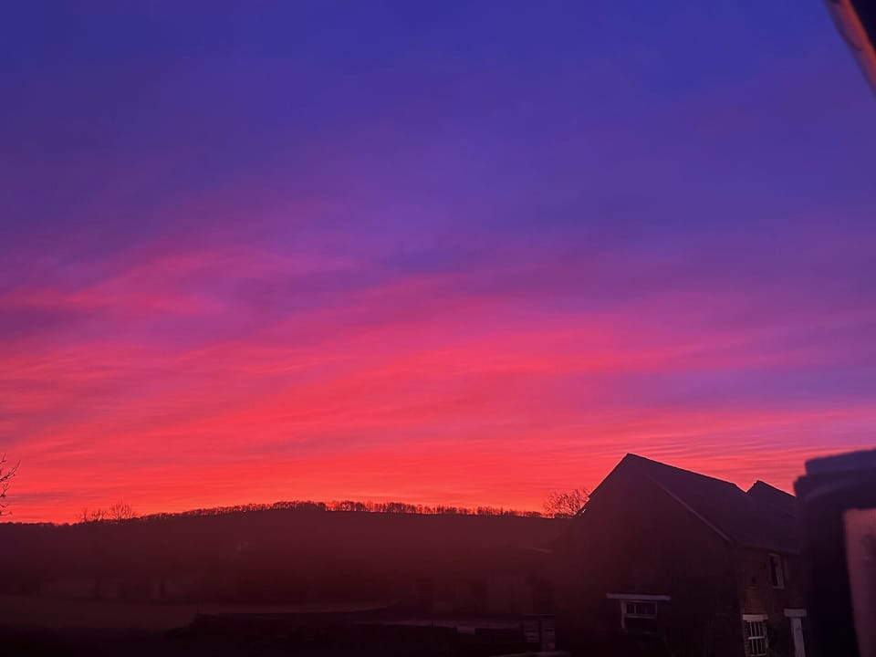 Sunrise over Congleton Edge | Drumble Lodge, Newbold Astbury, Congleton