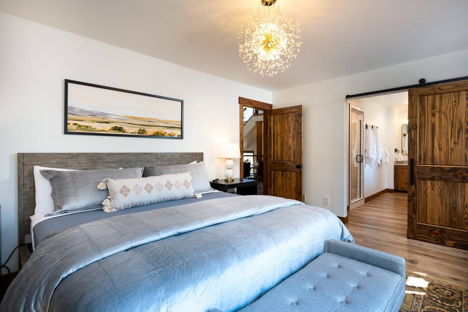 Master bedroom with beautiful connected master bathroom