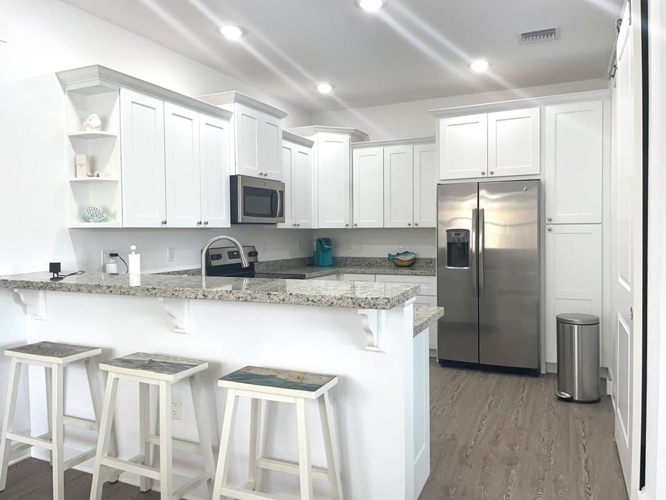 Fully stocked kitchen 