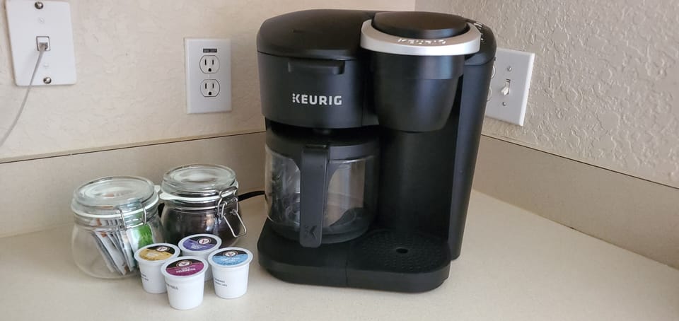 Enjoy a complimentary beverage on us as a thank you for choosing our home.