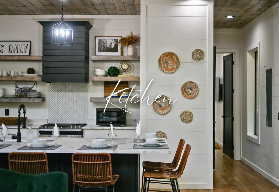 Gather around the table where good food meets great company, all in the heart of a stylish, inviting kitchen