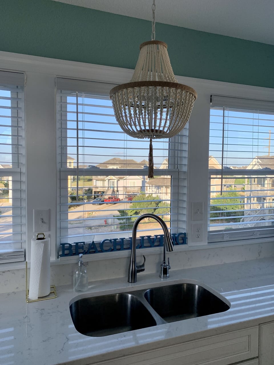 Top floor kitchen view. 