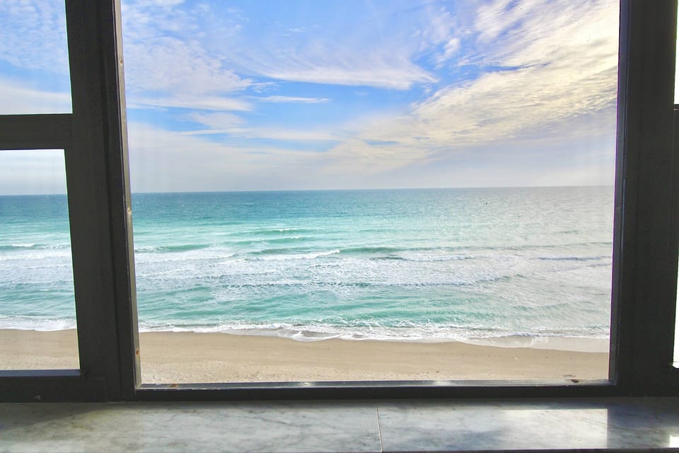 The spectacular ocean view from the Master Bedroom window!
