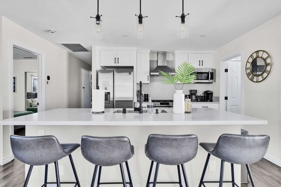 Cook up a feast in the large open kitchen