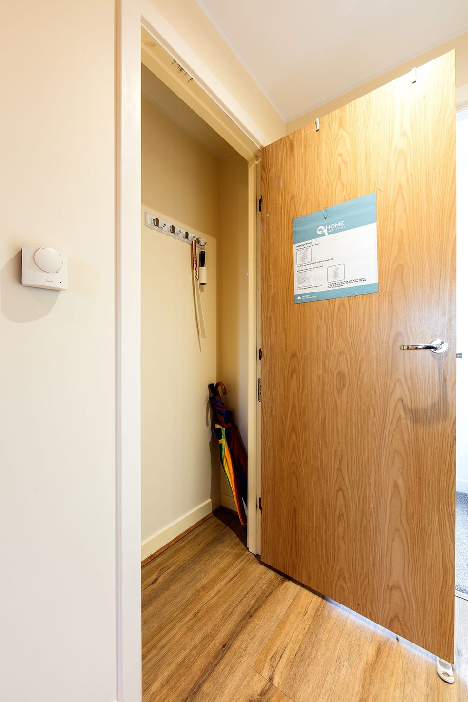 Closet for jackets and shoes in the hall.