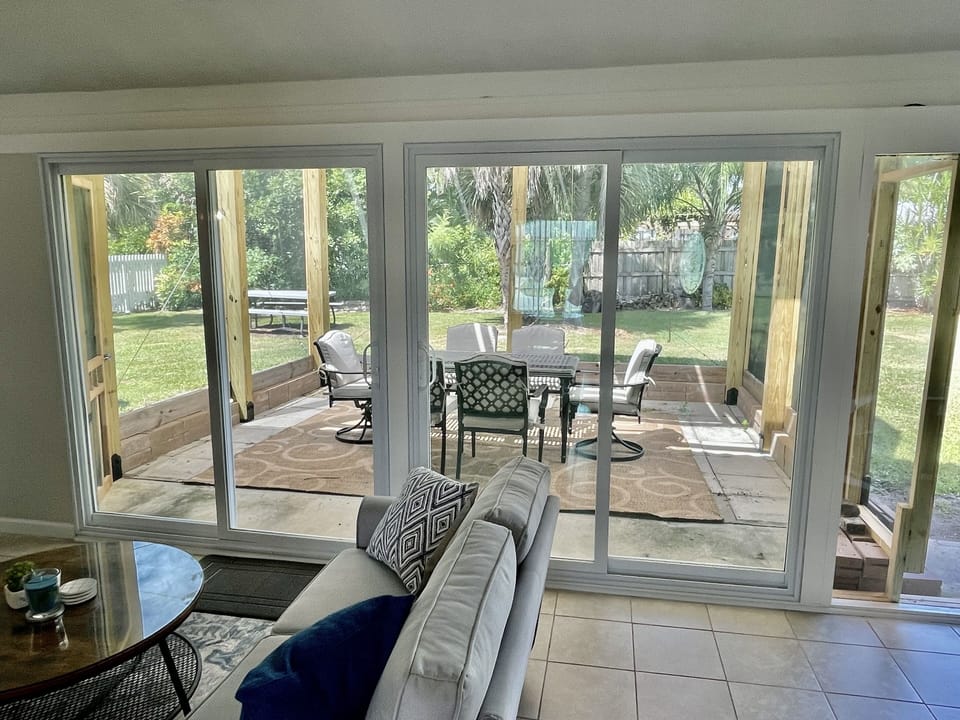 Florida Room Looking Out To Backyard