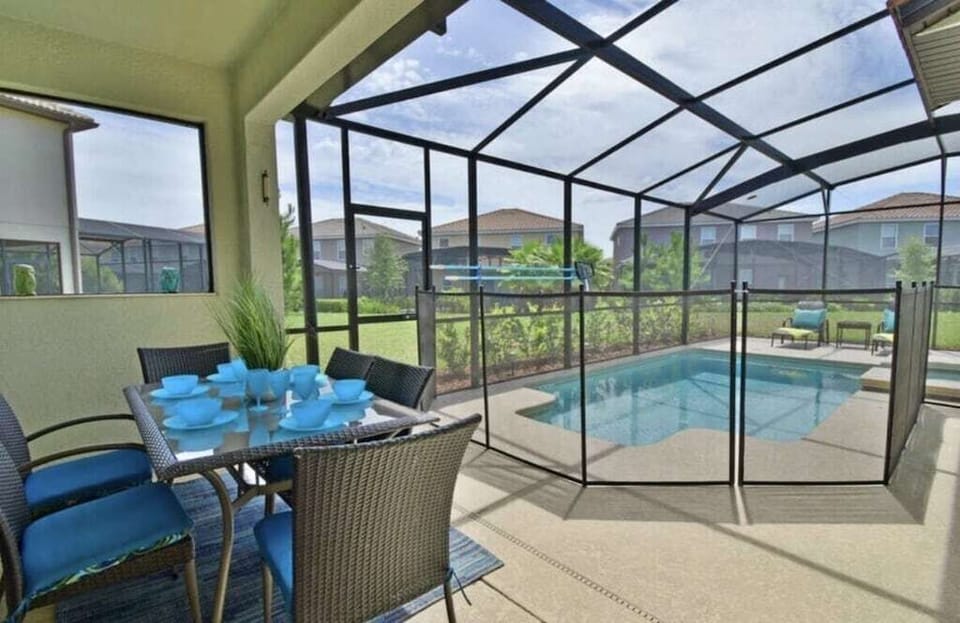 Private Pool with safety gate to keep your little ones safe.