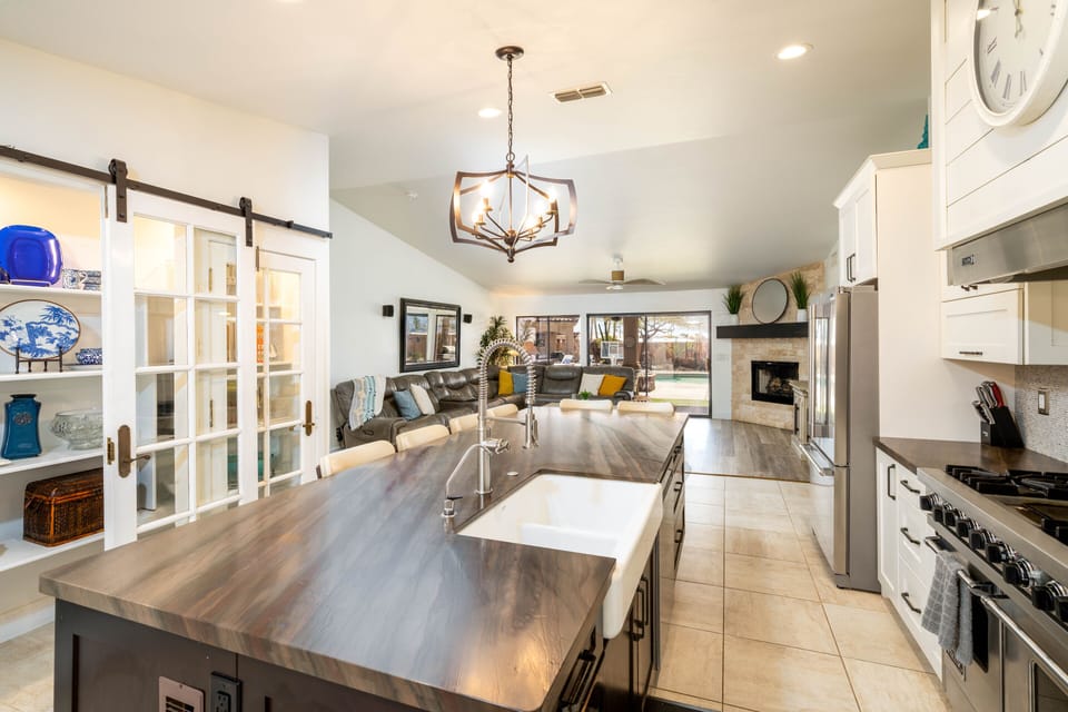 Kitchen into Great Room