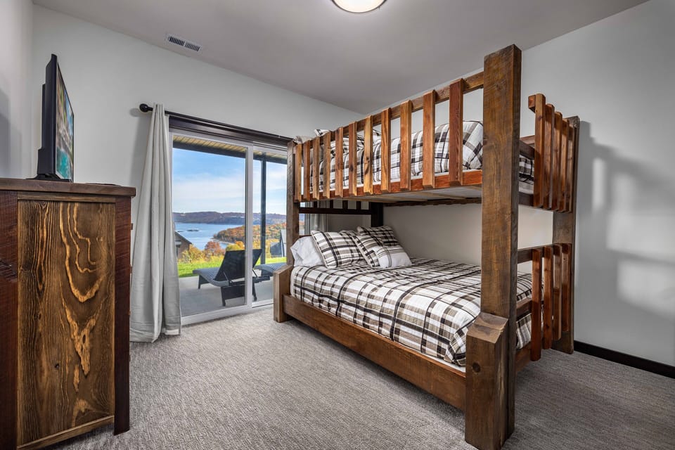 Bunk room on lower level.