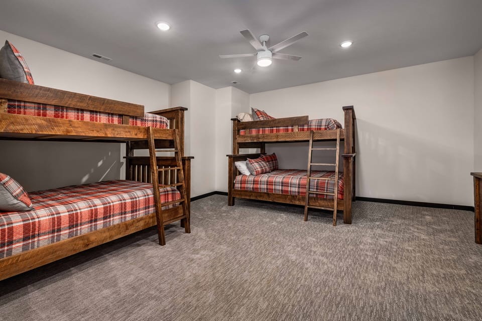 Lower level double bunk room