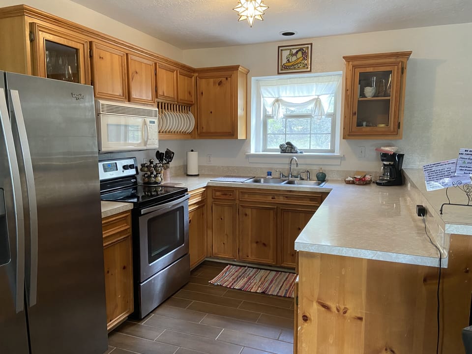 Fully stocked kitchen