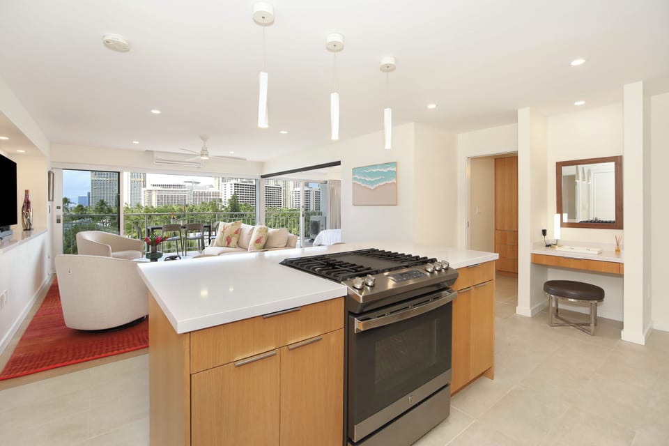 Kitchen into Living Room