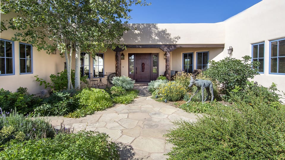 Front courtyard and entry