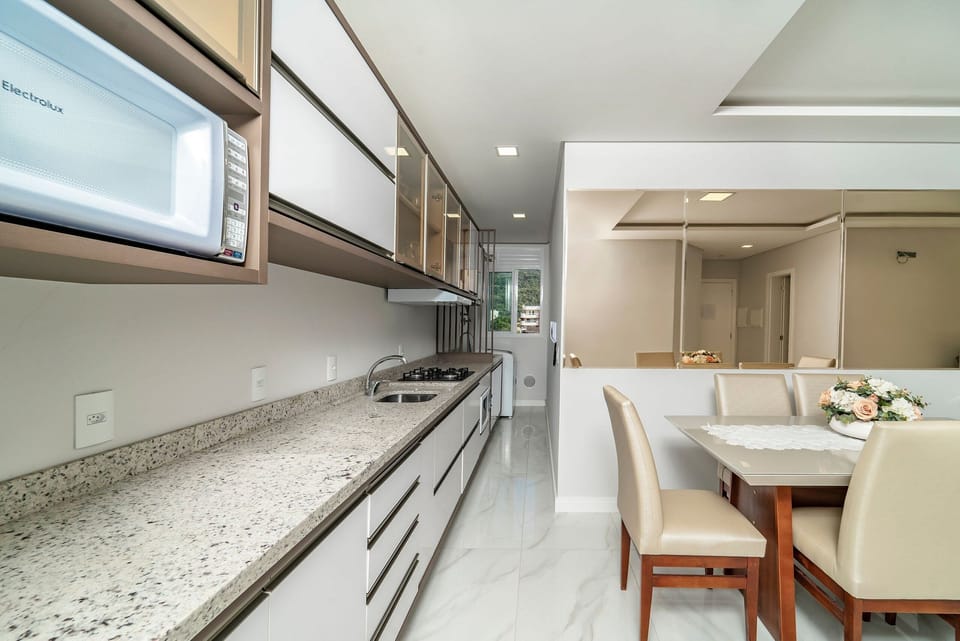 Apartment | Private kitchen | Fridge, stovetop, dining table