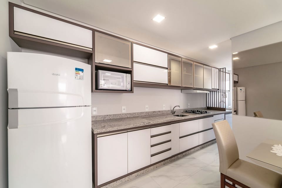 Apartment | Private kitchen | Fridge, stovetop, dining table
