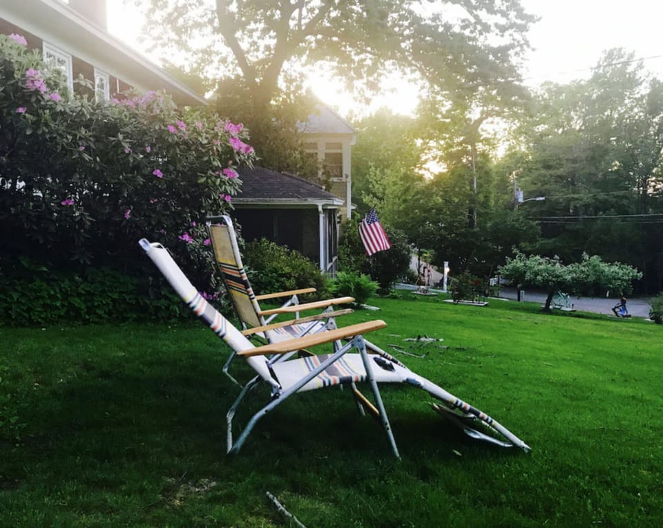 Relax on the lawn and watch the world go by. 