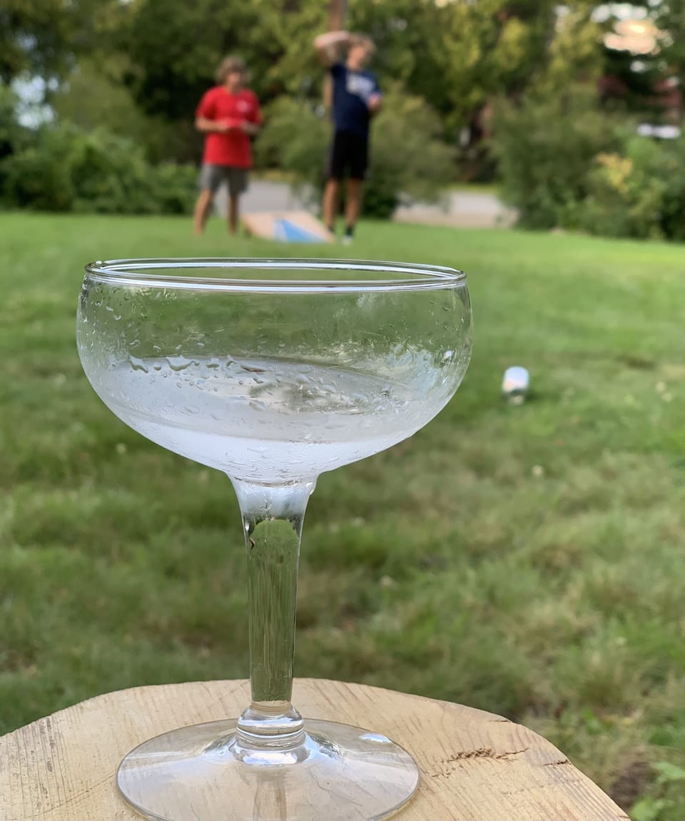  Play a little corn hole on the front lawn.