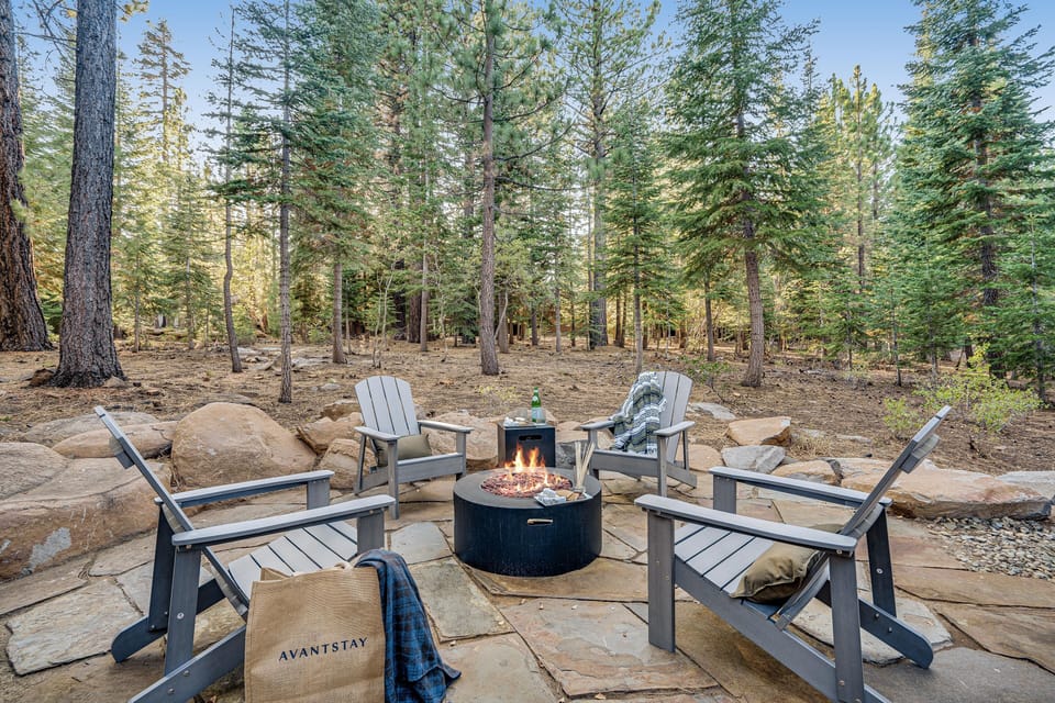 Kick it by the fire pit.