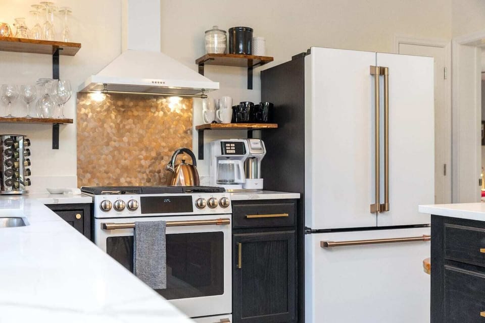 High end "Cafe' Appliances" with a gas stove  to cook with style and elegance!