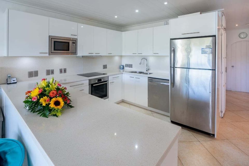 Modern kitchen with a breakfast bar