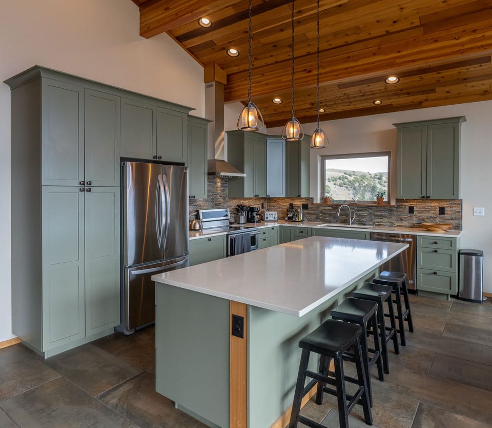Full kitchen with plenty of cook space to make a feast.