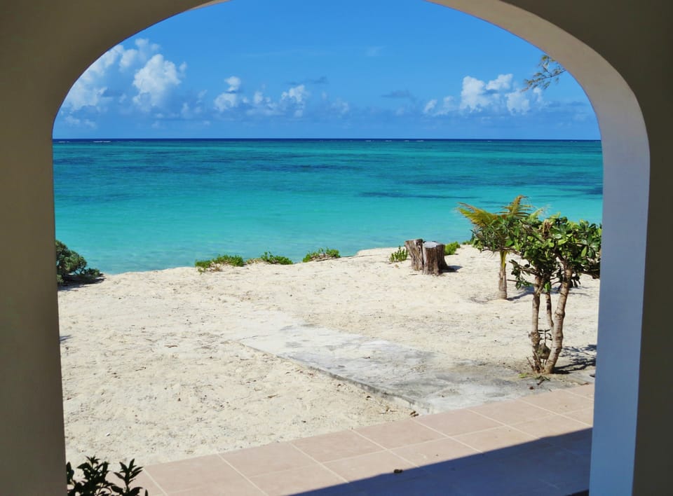 View from the beachfront patio