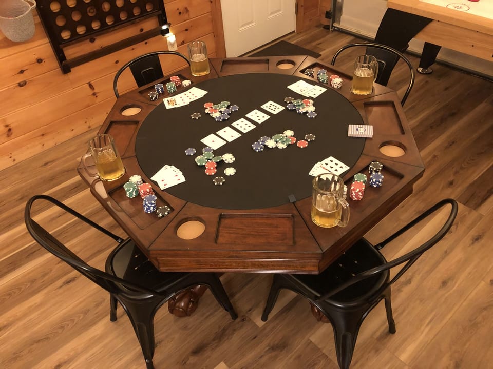 Poker Table is great for a fun game of cards!