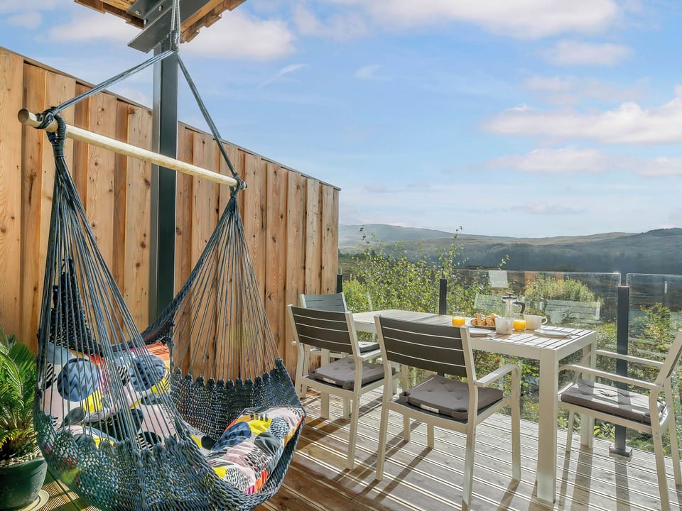 Sitting-out-area | Jack Strawbale House - Strawbale Collection, Strontian, near Fort William