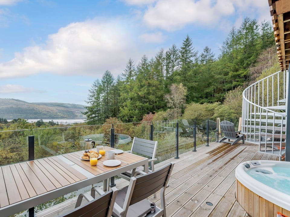 Sitting-out-area | Jack Strawbale House - Strawbale Collection, Strontian, near Fort William