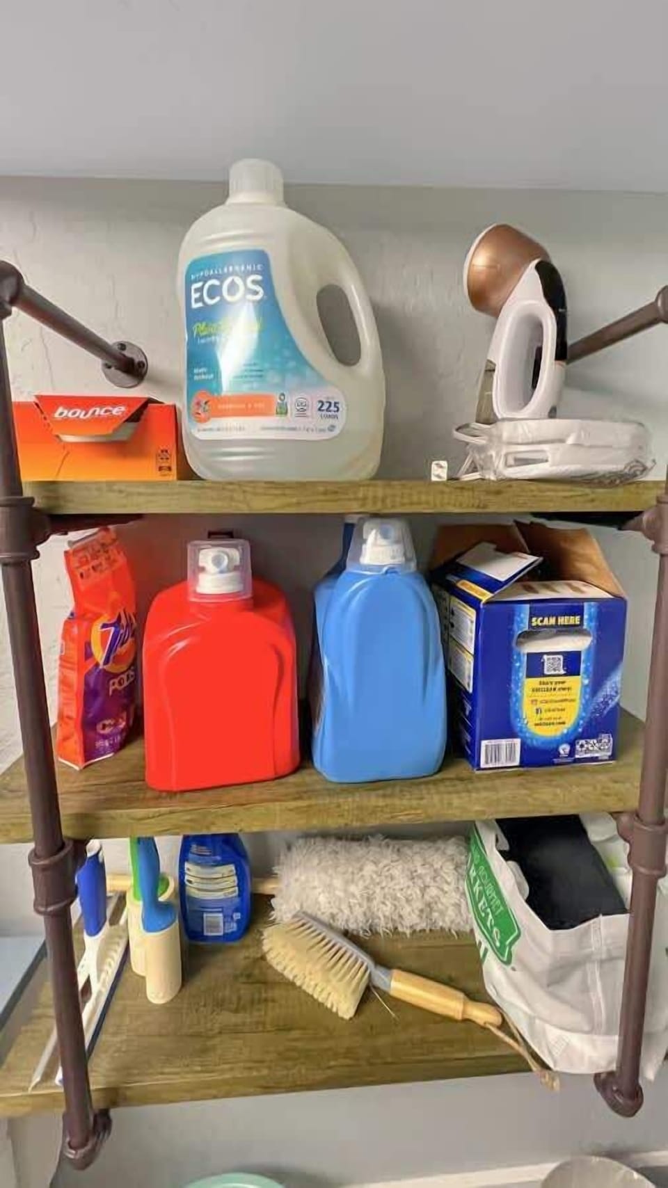 Laundry supplies so you can pack light 